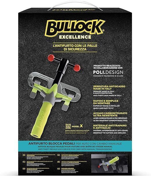 Bullock Excellence Modello X 146162 antifurto meccanico auto – BL RICAMBI