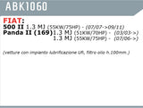 ABPARTS KIT FILTRI 4 PZ FIAT 500 II - PANDA II (169) ABK1060