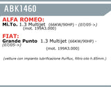 ABPARTS KIT FILTRI 4 PZ ALFA ROMEO MITO - FIAT GRANDE PUNTO ABK1460