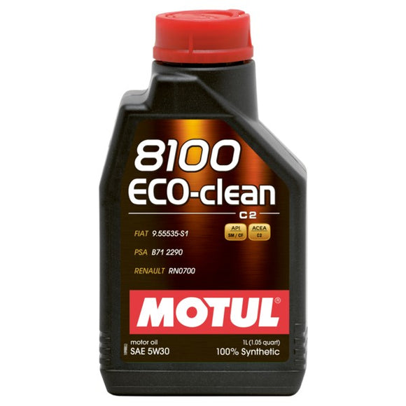 OLIO MOTUL 8100 ECO-CLEAN+ 5W-30 1L